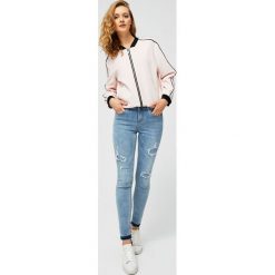 Jeansy typu skinny. Niebieskie jeansy damskie Moodo, s. Za 79,99 zł.
