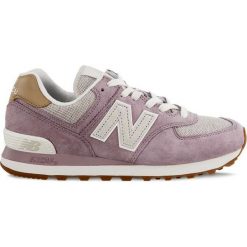 Wygodne Buty New Balance WL574CLC. Fioletowe sneakersy damskie Molly.pl, ze skóry. Za 349,00 zł.