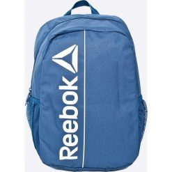 Reebok - Plecak. Niebieskie plecaki męskie marki Reebok, w paski, z poliesteru. W wyprzedaży za 79,90 zł.