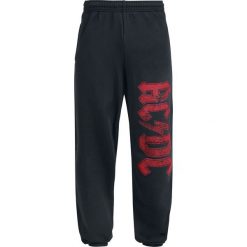 AC/DC Logo Spodnie dresowe czarny. Czarne spodnie dresowe męskie marki AC/DC, m, z dresówki. Za 164,90 zł.