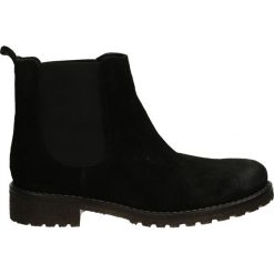 Botki - GD021 SER BLA. Czarne botki damskie skórzane Venezia. Za 279,00 zł.