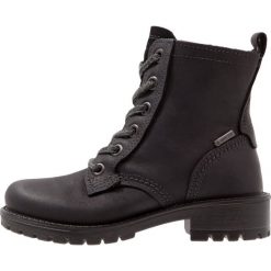 Ecco ELAINE Botki sznurowane black. Czarne buty zimowe damskie marki ecco, na płaskiej podeszwie. W wyprzedaży za 374,25 zł.