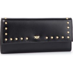 Duży Portfel Damski PINKO - Brughiera Wallet With Flap L PE 19 PLTT 1P21B7 Y5EU Black Z99. Czarne portfele damskie marki Pinko, bez wzorów, ze skóry. Za 619,00 zł.