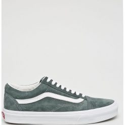 Vans - Tenisówki Old Skool. Szare tenisówki męskie marki Vans, ze skóry, na sznurówki. W wyprzedaży za 299,90 zł.