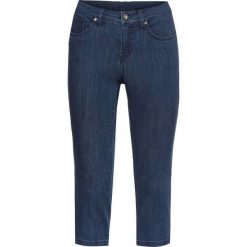 Dżinsy rybaczki push-up bonprix niebieski "stone”. Niebieskie jeansy damskie bonprix. Za 99,99 zł.
