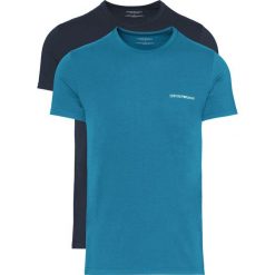 Emporio Armani 2-pack Dolna koszulka Czarny Niebieski. Niebieskie koszulki męskie Emporio Armani, xxl, bez wzorów, z elastanu, bez kołnierzyka, bez rękawów. Za 219,95 zł.