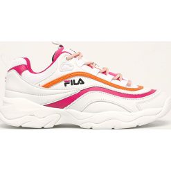 Fila - Buty Ray CB Low. Białe buty sportowe damskie Fila, z gumy, sportowe. W wyprzedaży za 299,90 zł.