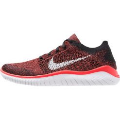 Nike Performance FREE RUN FLYKNIT 2018 Obuwie do biegania neutralne bright crimson/white/black. Czerwone buty do biegania męskie marki Nike Performance, z materiału. Za 549,00 zł.