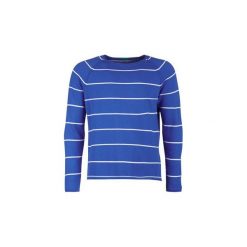 Swetry Benetton BOLEO. Niebieskie swetry męskie Benetton, s, bez wzorów, bez kołnierzyka, bez kaptura. Za 309,00 zł.
