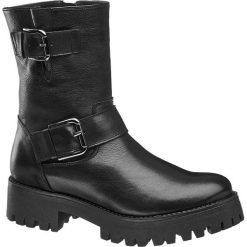 Botki damskie 5th Avenue czarne. Czarne botki damskie na obcasie marki 5th Avenue, z materiału, na zamek. Za 319,90 zł.