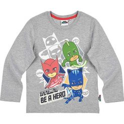 T-shirty chłopięce z długim rękawem: Koszulka „PJ Masks” w kolorze szarym