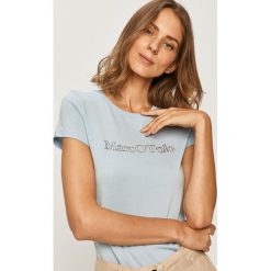 Marc O'Polo - T-shirt. Różowe bluzki damskie Marc O'Polo, xs, z nadrukiem, z bawełny, casualowe, z okrągłym kołnierzem, z krótkim rękawem. Za 119,90 zł.