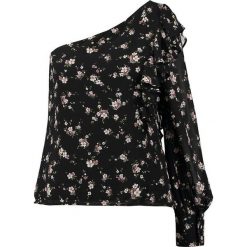 Bluzki asymetryczne: Bardot FRILL Bluzka black