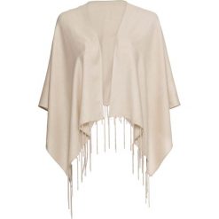 Poncho bonprix cielisty. Brązowe żakiety damskie bonprix, bez wzorów, z wiskozy. Za 89,99 zł.