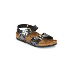 Sandały Dziecko Birkenstock RIO. Czarne sandały dziewczęce Birkenstock, bez zapięcia. Za 167,30 zł.