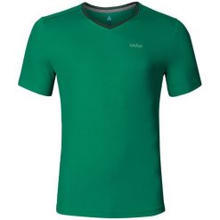 Odlo Koszulka tech. Odlo T-shirt s/s v-neck JONNY - 221812 - 221812/40187/L. Zielone koszulki sportowe męskie marki Odlo, l. Za 103,35 zł.