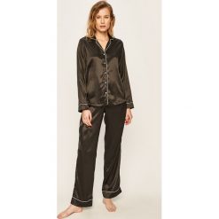 Pieces - Piżama. Pomarańczowe piżamy damskie Pieces, s, bez wzorów, z elastanu, bez rękawów. Za 169,90 zł.