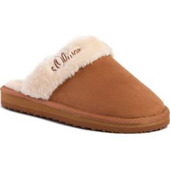 Kapcie S.OLIVER - 5-27100-33 Nut Comb. 448. Pomarańczowe klapki damskie S.Oliver, bez wzorów, z tworzywa sztucznego, bez obcasa. Za 129,00 zł.