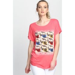 Bluzki damskie: Różowy T-shirt Fun And Games