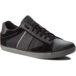 Sneakersy GEOX - U Box D U84R3D 0CLV2 C9270 Black/Anthracite. Czarne sneakersy męskie Geox, na co dzień, bez wzorów, z zamszu, bez zapięcia. W wyprzedaży za 289,00 zł.