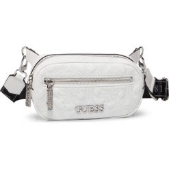 Saszetka nerka GUESS - Manhattan (QY) Mini HWQY69 94800 WHITE. Białe nerki damskie Guess, z aplikacjami, młodzieżowe. Za 399,00 zł.