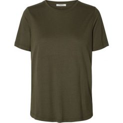 Pieces Koszulka damska Lucy Ss Top Olive Night (rozmiar L). Zielone koszulki damskie Pieces, s, bez wzorów, bez kołnierzyka. W wyprzedaży za 38,00 zł.