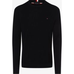Tommy Hilfiger - Sweter męski, niebieski. Niebieskie swetry męskie TOMMY HILFIGER, xxl, bez wzorów, z bawełny, bez kołnierzyka, bez kaptura. Za 499,95 zł.