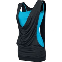 Topy damskie: Forplay Open Double Layer Top damski czarny/turkusowy