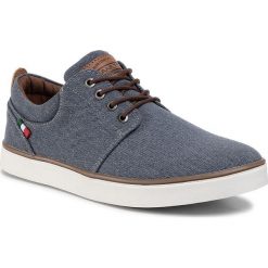 Tenisówki LANETTI - MP07-16738-01 Denim. Niebieskie półbuty męskie Lanetti, na co dzień, bez wzorów, z gumy, eleganckie, bez zapięcia. Za 99,99 zł.