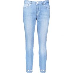 Spodnie "Antonia" - Skinny fit - w kolorze błękitnym. Spodnie damskie z wysokim stanem Rosner, w paski. W wyprzedaży za 217,95 zł.