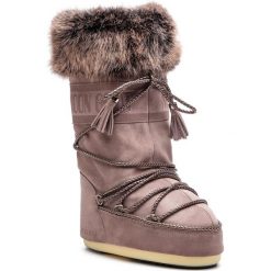 Śniegowce MOON BOOT - Velvet 14024800001 Mauve. Pomarańczowe kozaki damskie marki Moon Boot, ze skóry, bez zapięcia. W wyprzedaży za 1189,00 zł.