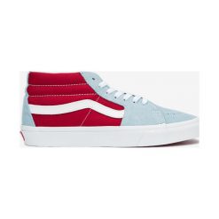 Vans Sk8 Tenisówki Niebieski. Niebieskie trampki męskie Vans, bez wzorów, ze skóry, bez zapięcia. Za 376,95 zł.