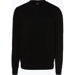 BOSS - Męska bluza nierozpinana – Stadler 16, czarny. Czarne bluzy męskie Boss, xxl, z haftami, bez kołnierzyka, bez rękawów, bez kaptura. Za 599,95 zł.