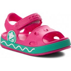 Sandały COQUI - Fobee 8851 Lt. Fuchsia/Mint. Różowe sandały dziewczęce Coqui, z tworzywa sztucznego, bez zapięcia. W wyprzedaży za 64,99 zł.