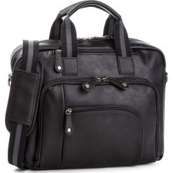 Torba na laptopa LANETTI - RM0211 Black. Czarne torby męskie skórzane Lanetti, bez wzorów, ze skóry ekologicznej. Za 149,99 zł.