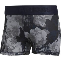 Spodenki do biegania damskie ADIDAS ALPHASKIN SPORT FLORAL CLIMACOOL LEGINK/PRINT / DH3579. Szare spodenki sportowe damskie Adidas, s, bez wzorów, z elastanu, sportowe, krótkie, do biegania, climacool (adidas). Za 129,00 zł.