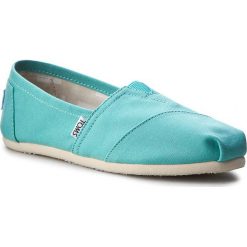 Półbuty TOMS - Classic 10009732 Turquoise. Niebieskie półbuty damskie marki Toms, bez wzorów, ze skóry, bez obcasa, na płaskiej podeszwie, bez zapięcia. W wyprzedaży za 179,00 zł.