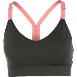 Biustonosze sportowe: adidas Performance Biustonosz sportowy khaki/rosa