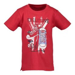 Blue Seven Koszulka Chłopięca Z Nadrukiem 128 Czerwona. Czerwone t-shirty chłopięce Blue Seven, z nadrukiem, z bawełny, bez rękawów. Za 39,00 zł.
