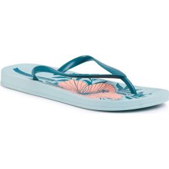 Japonki IPANEMA - Anat Temas IX Fem 82761 Green/Green/Pink 20386. Zielone klapki damskie Ipanema, bez wzorów, z tworzywa sztucznego, bez obcasa. W wyprzedaży za 49,00 zł.