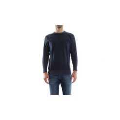 Swetry Tommy Hilfiger MW0MW00220 ELIM. Niebieskie swetry męskie TOMMY HILFIGER, s, bez wzorów, bez kołnierzyka, bez kaptura. Za 259,43 zł.