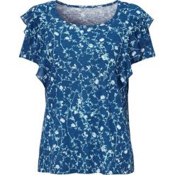 Cellbes Bluzka denim blue we wzory female niebieski/ze wzorem 34/36. Niebieskie bluzki damskie Cellbes, bez wzorów, z denimu, z falbankami, z krótkim rękawem. W wyprzedaży za 69,00 zł.