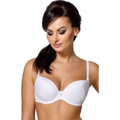 Biustonosz z wyjmowanymi wkładkami Julee Push-Up. Różowe biustonosze Avalingerie, z haftami, z bawełny. Za 70,55 zł.
