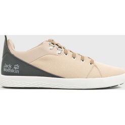 Jack Wolfskin - Buty Auckland Ride Low. Brązowe buty sportowe męskie Jack Wolfskin, z materiału, na sznurówki. W wyprzedaży za 239,90 zł.