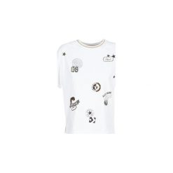 T-shirty z krótkim rękawem Converse CONVERSE ALL OVER PATCH BOXY TEE. Białe t-shirty damskie Converse, m. Za 143,20 zł.