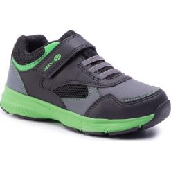 Sneakersy GEOX - J Hoshiko B. A J845GA 0FEFU C0016 S Black/Green. Czarne trampki chłopięce Geox, bez wzorów, ze skóry ekologicznej, na rzepy. Za 199,00 zł.