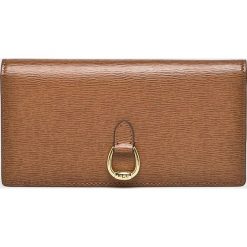Lauren Ralph Lauren - Portfel skórzany. Brązowe portfele damskie marki Lauren Ralph Lauren, z poliesteru. W wyprzedaży za 439,90 zł.