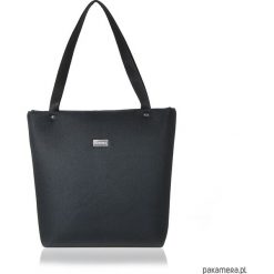 TOREBKA SOMMERKA 2226. Czarne shopper bag damskie Pakamera, ze lnu, na ramię. Za 110,00 zł.