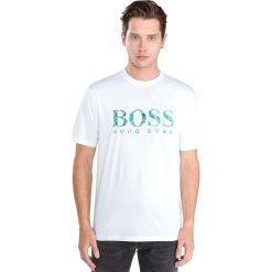 BOSS Teecher 4 Koszulka Biały. Białe podkoszulki męskie Boss, xl, z nadrukiem, z bawełny, z krótkim rękawem. Za 266,95 zł.