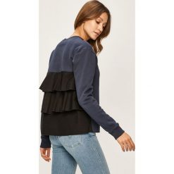 Karl Lagerfeld - Bluza. Niebieskie bluzy damskie KARL LAGERFELD, m, bez wzorów, z bawełny, bez rękawów, bez kaptura. W wyprzedaży za 279,90 zł.